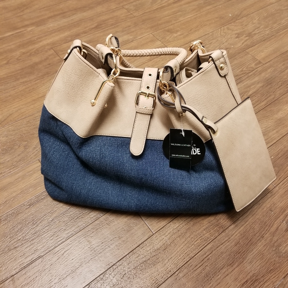 Black Rivet Shoulder Bag